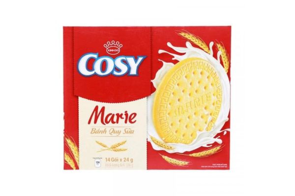 1 cái bánh quy Cosy bao nhiêu calo, ăn có béo không, miếng, gói 24g