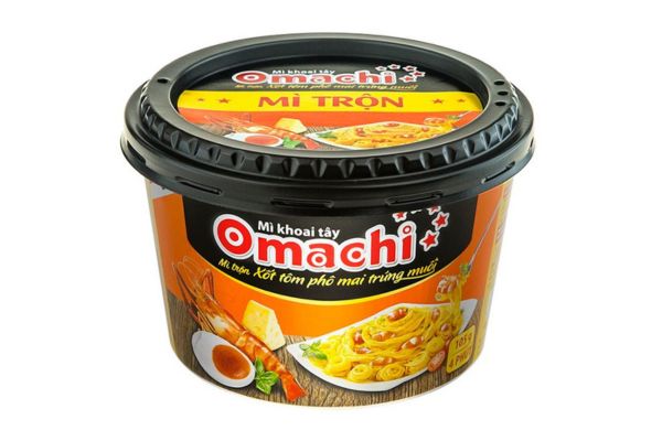 1 gói mì tôm Omachi có bao nhiêu calo, trộn xốt spaghetti phô mai, xào, một, chua cay, trong, hộp, ăn có béo không