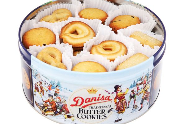 100g bánh quy Danisa bao nhiêu calo, ăn có béo không, trong, bơ, 1 cái, hộp
